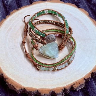 Green Aventurine Wrap (34"- 36")